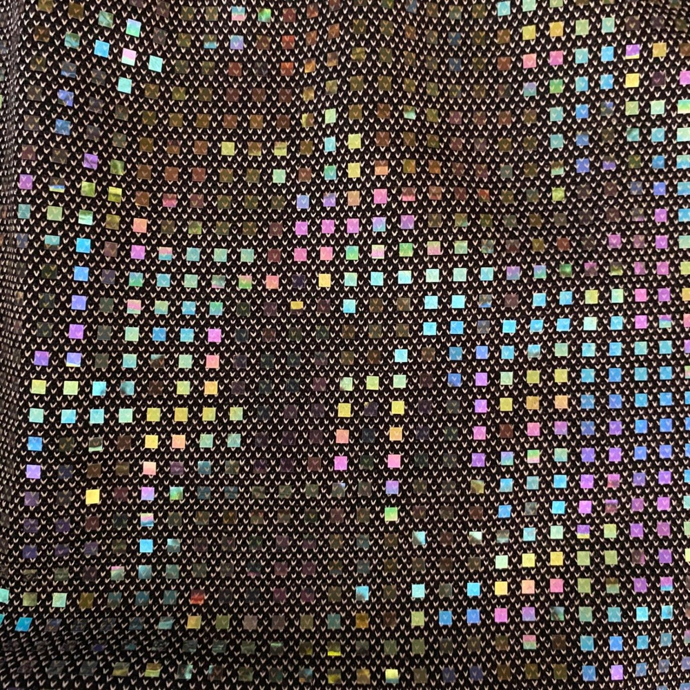 St. John Couture Pencil Skirt Women 4 Black Multi Holographic Sequin Glam Party - Picture 6 of 8